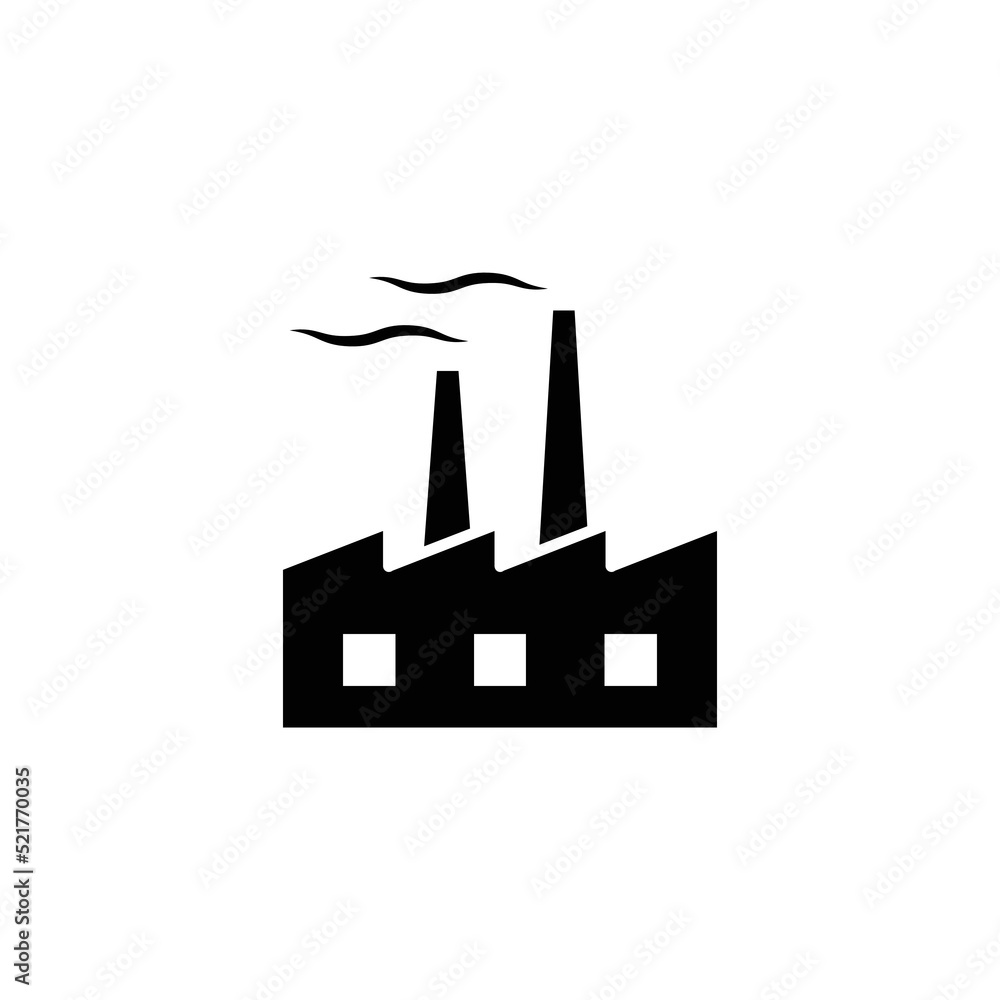 Obraz premium factory icon flat style trendy stylist simple