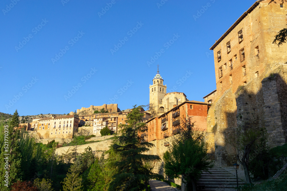 Vista del precioso pueblo de Albarracín. Teruel, Aragón, España.