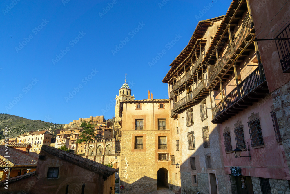 Vista del precioso pueblo de Albarracín. Teruel, Aragón, España.