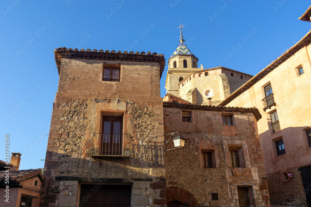 Vista del precioso pueblo de Albarracín. Teruel, Aragón, España.