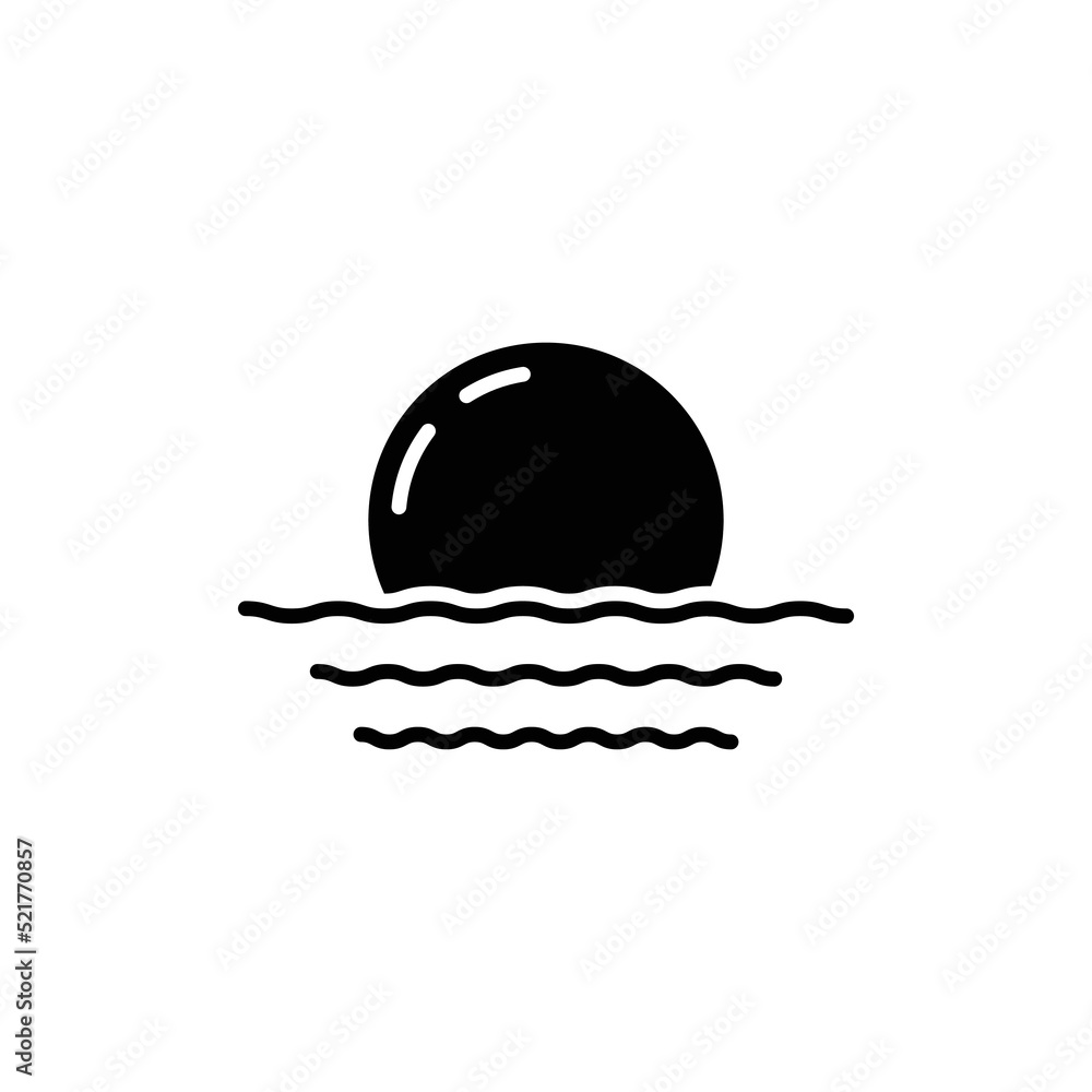 sunset icon flat style trendy stylist simple sunset icon flat style trendy stylist simple