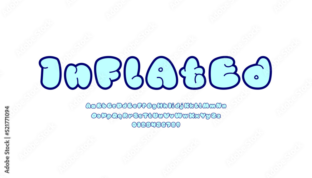Comic font, alphabet in the cartoon style Comic font, alphabet in the cartoon style
