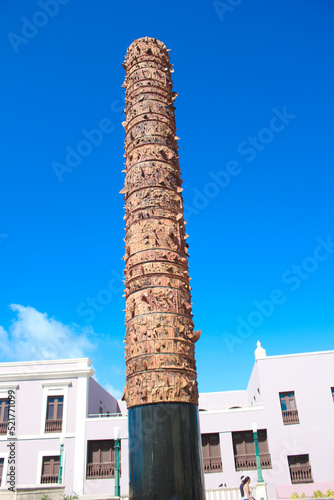 Totem Pole (Totem Telurico), Plaza del Quinto Centenario (Plaza of the Fifth Centennial), Old San Juan, Puerto Rico