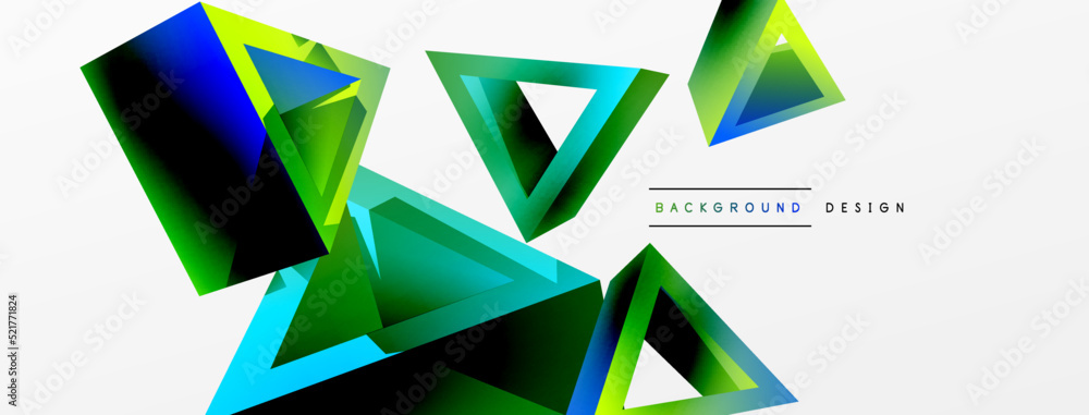 3d triangle abstract background. Basic shape technology or business concept composition. Trendy techno business template for wallpaper, banner, background or landing 3d triangle abstract background. Basic shape technology or business concept composition. Trendy techno business template for wallpaper, banner, background or landing