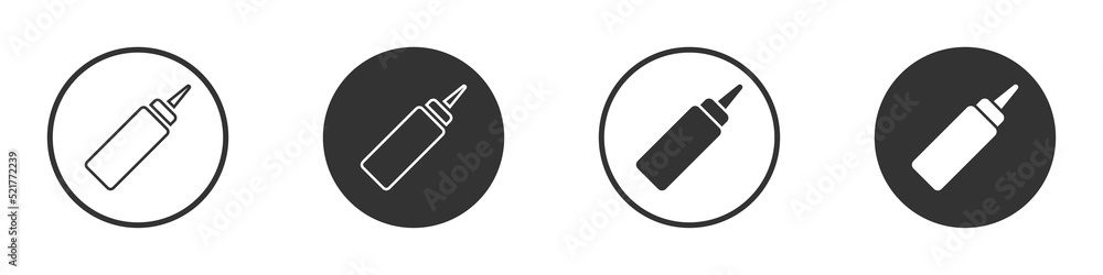 Ketchup bottle icon. Vector illustration. Ketchup bottle icon. Vector illustration.