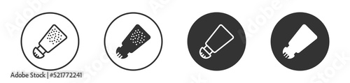 Salt or pepper shaker glyph icon. Vector illustration.
