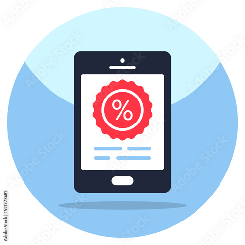 Wallpaper Mural Trendy vector design of mobile discount Torontodigital.ca