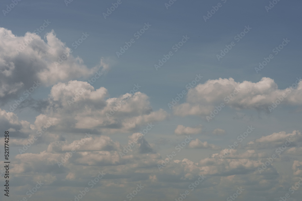 Fototapeta premium Blue sky with clouds in mid day