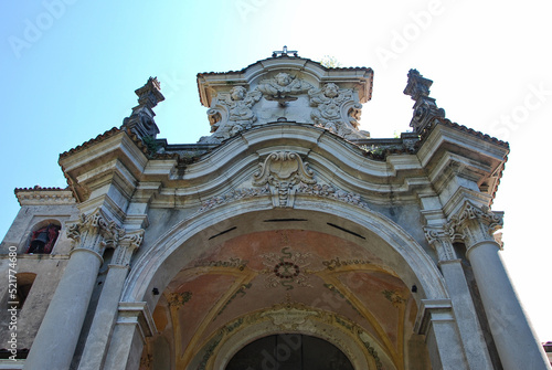 La chiesa di Santa Maria dei Ghirli a Campione d'Italia in provincia di Como, Lombardia, Italia.