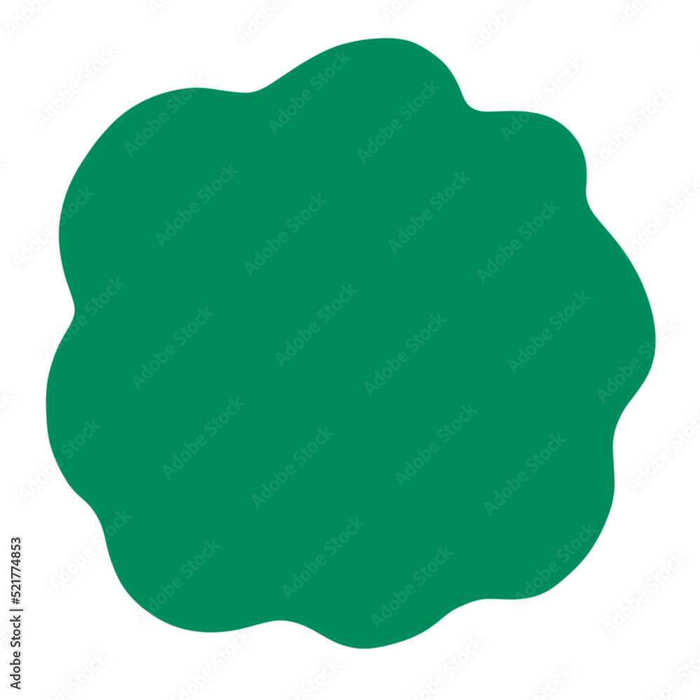 Abstract shape green circle