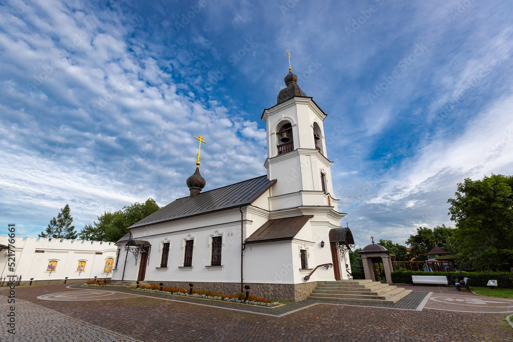 St. Elijah's Church in the city of Vyborg in the afternoon in summer