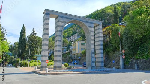 L'arco all'ingresso della cittadina di Campione d'Italia. photo