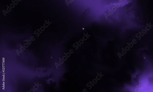 Weltraumhintergrund mit realistischen Nebel und leuchtenden Sternen. Farbiger Kosmos mit trostloser und milder Art. Magische Farbgalaxie. Unendliches Universum und sternhafte Nacht. © Luc.Pro
