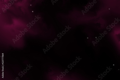 Weltraumhintergrund mit realistischen Nebel und leuchtenden Sternen. Farbiger Kosmos mit trostloser und milder Art. Magische Farbgalaxie. Unendliches Universum und sternhafte Nacht.