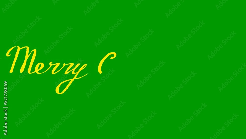 Animated yellow text of Merry Christmas. Hand drawn vector illustration isolated on the green background.
Animated yellow text of Merry Christmas. Hand drawn vector illustration isolated on the green background.