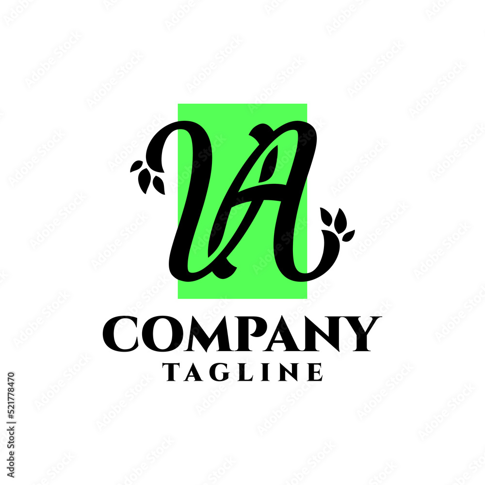 letter A A with a leaf logo. good for any business related to nature things. letter A A with a leaf logo. good for any business related to nature things.