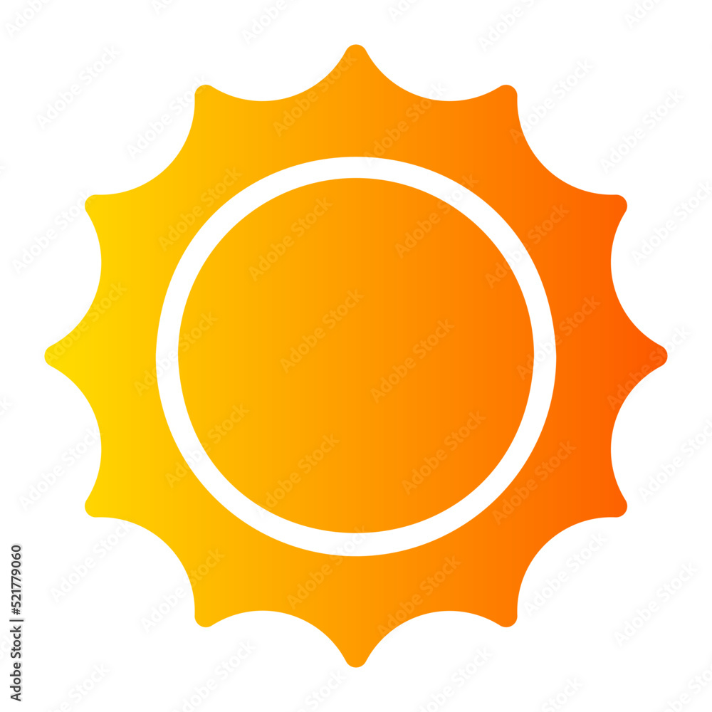 sun gradient icon sun gradient icon