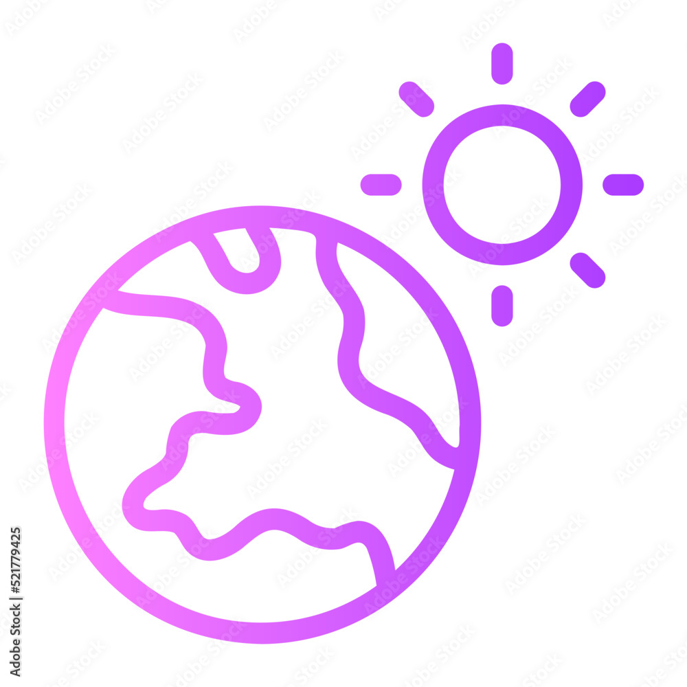 global warming gradient icon global warming gradient icon
