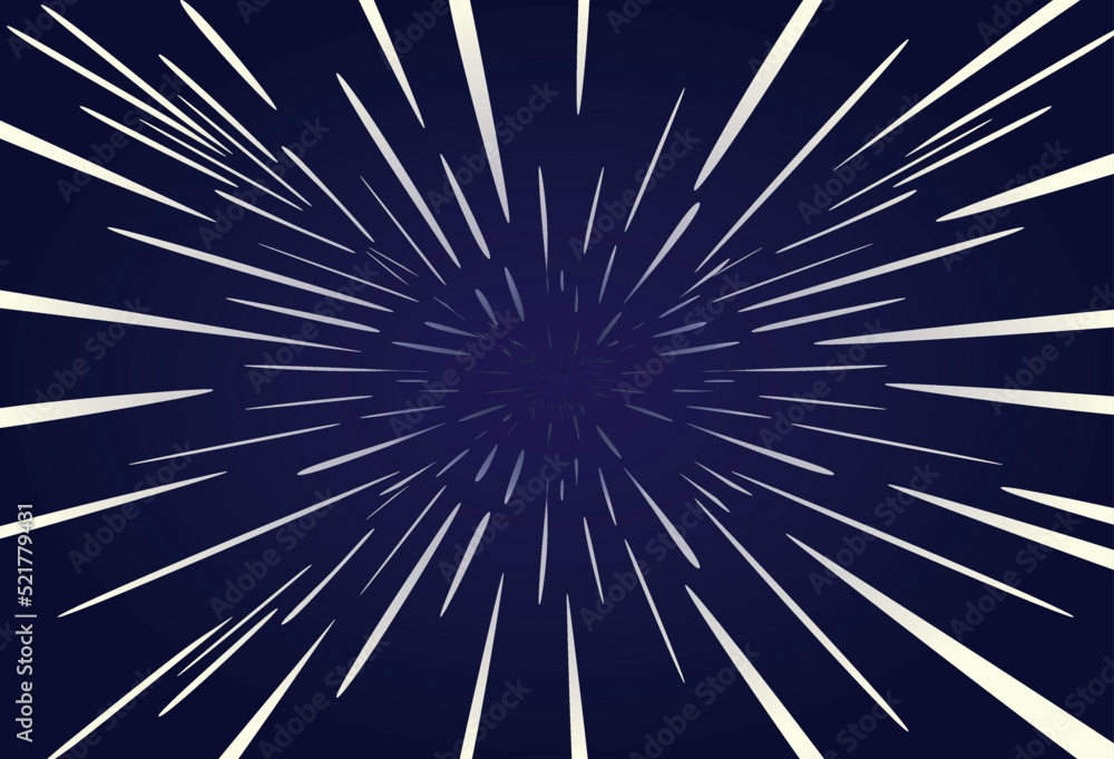 Obraz premium Fast speed warp. vector illustration