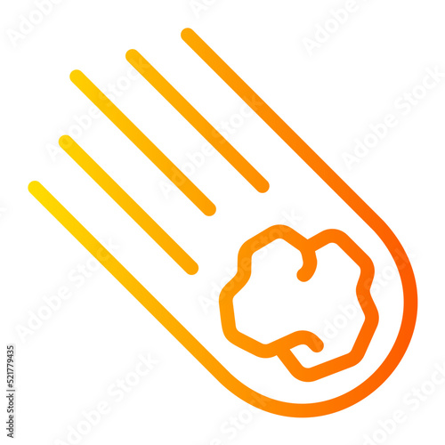 meteorite gradient icon
