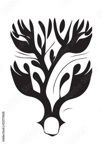 Tree Illustration Black and White