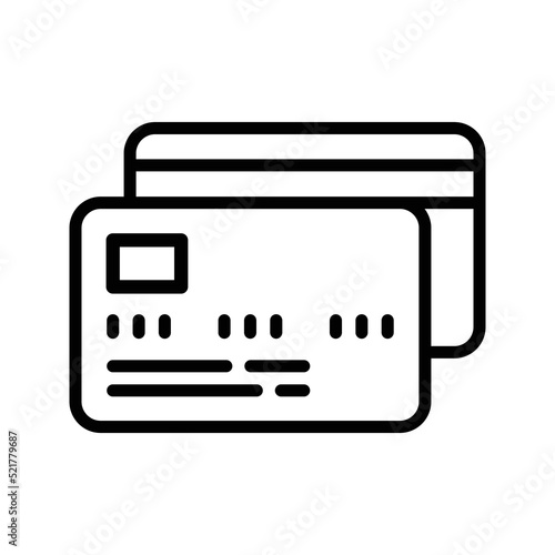 banking black outline icon vector