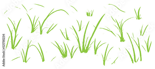 Simple Grass Design Elements