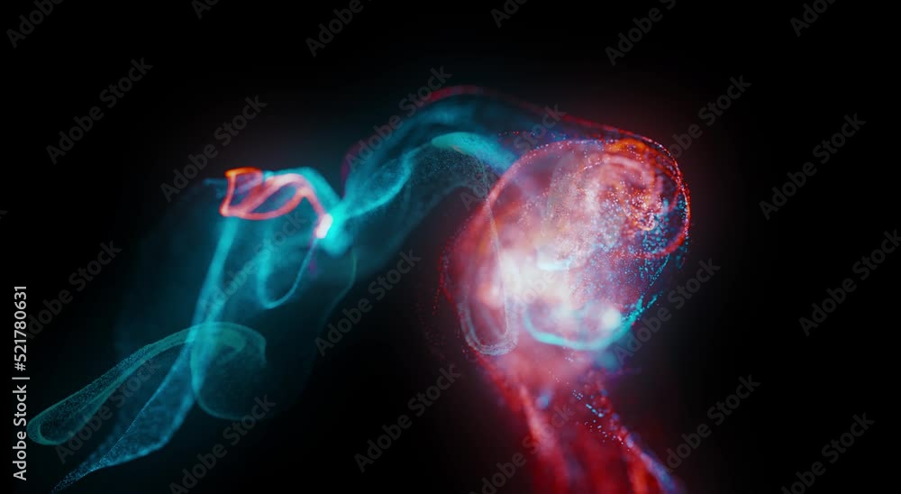 Abstract Colorful Particles Background Loop Abstract Colorful Particles Background Loop