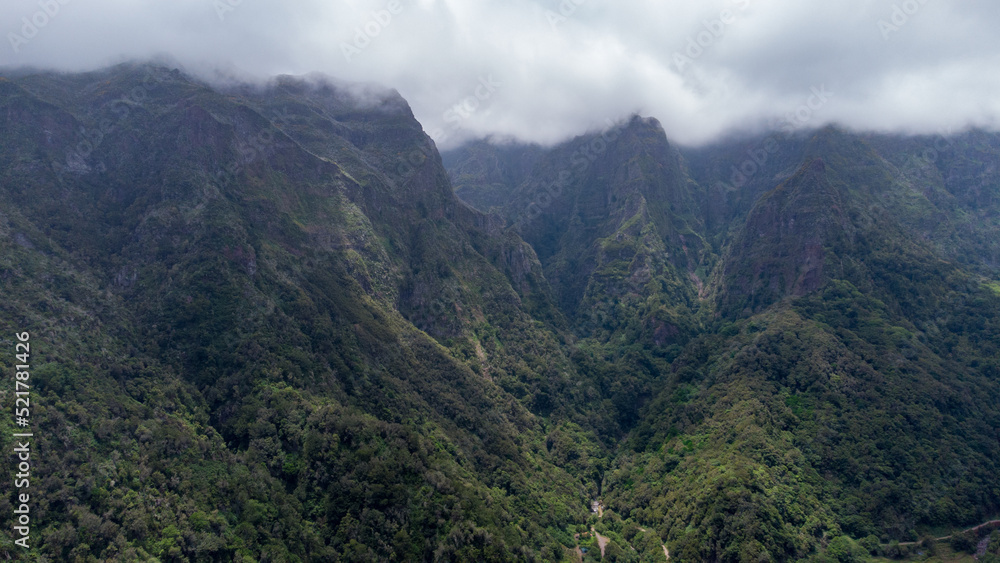 Fototapeta premium landscape with clouds in madeira