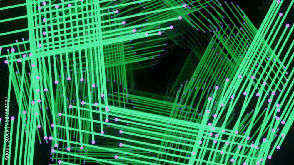 Dynamic rotation of green lines Dynamic rotation of green lines