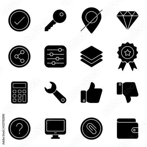 Pack of Ux Solid Icons
