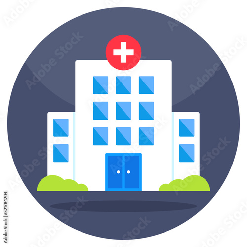 Modern design icon of hospital
