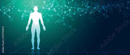 sistema immunitario, corpo umano, silhouette,	