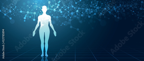 sistema immunitario, corpo umano, silhouette,	