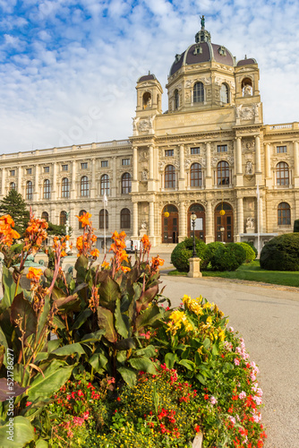 Flowers in front of the Art Museum in Vienna