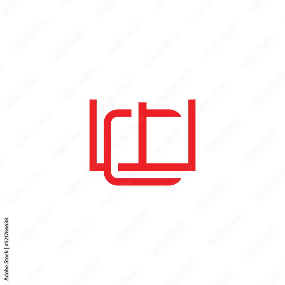 letter wc thin linked line logo vector letter wc thin linked line logo vector