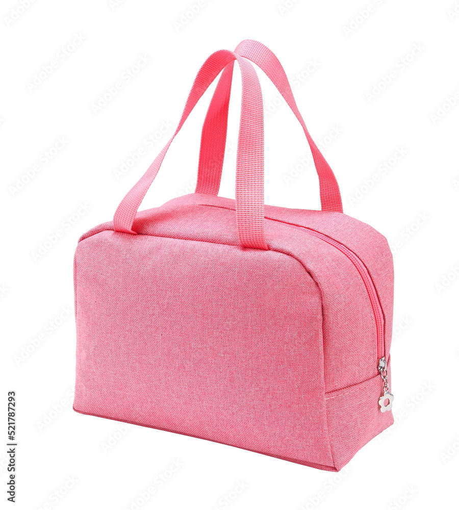 pink handbag isolated on white pink handbag isolated on white