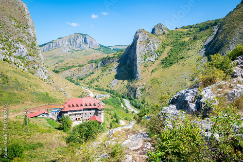 Stunning view of Vălişoara Gorge in eastern Trascau Mountains, Alba County, Romania