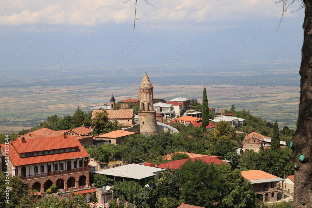 Beautiful view of the city of Sighnaghi Georgia