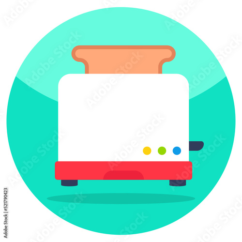 A colored design icon of sandwich maker 