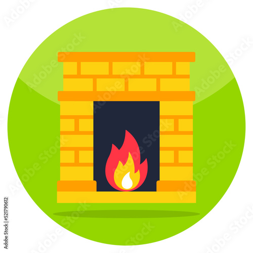 Perfect design icon of bonfire 
