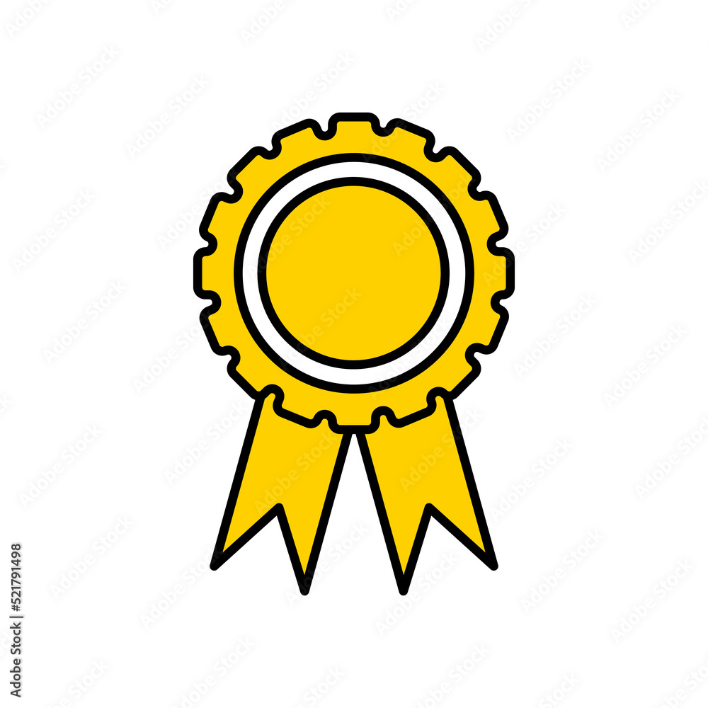 Blank medal icon. Vector isolated on white background. Blank medal icon. Vector isolated on white background.