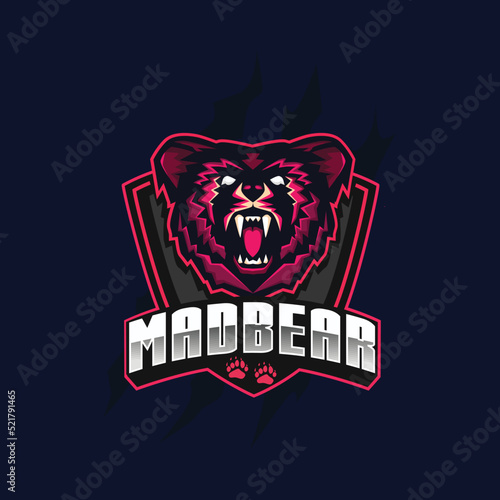 Mad Bear maatch for your esport logo