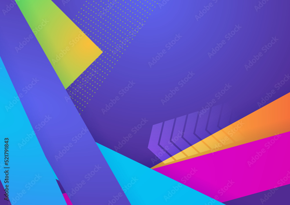 custom made wallpaper toronto digitalModern colorful blue abstract geometric background. Tech with square, triangle, circle, and geometric shapes. Vector abstract graphic design banner pattern background template.