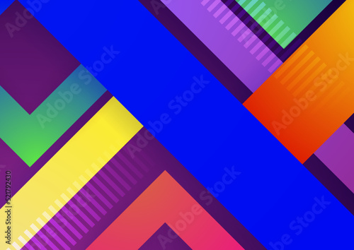 Wallpaper Mural Colorful gradient shape abstract background. Abstract background with modern trendy fresh color for presentation design, flyer, social media cover, web banner, tech banner Torontodigital.ca