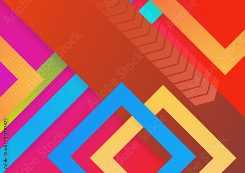 Colorful abstract background dynamic textured geometric element. Modern gradient light vector illustration.