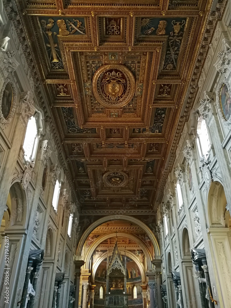 Archbasilica of Saint John Lateran. Taken in Rome/Italy, 11.02.2017