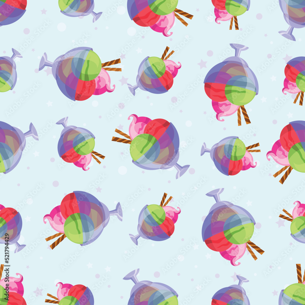 Glass ice cream with candies wallpaper Glass ice cream with candies wallpaper