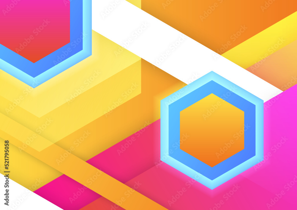 Modern geometric abstract colorful design background. Abstract background shine and layer element vector for presentation design for business, corporate, institution, party, festive, webinar seminar