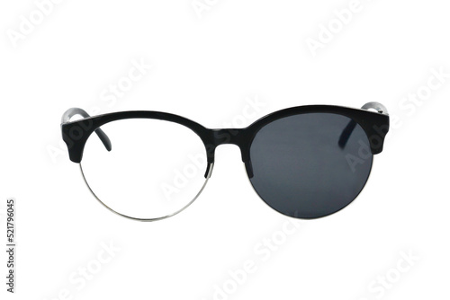 Sunglasses with single lens isolated on a white background, Clipping path Included.
